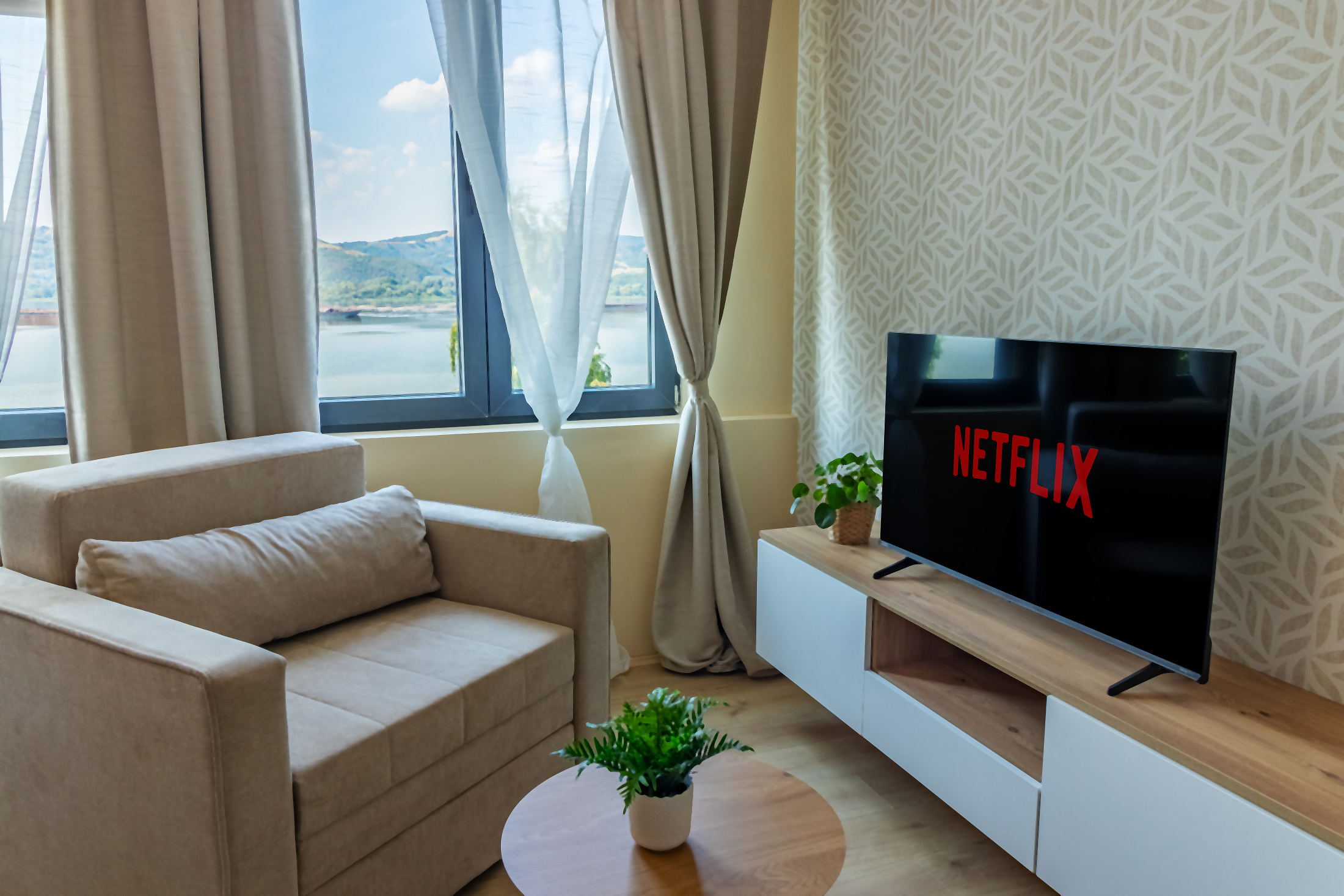 Studio Blue apartman sa svetlim enterijerom